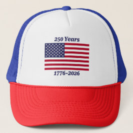 Patriottische 250 jaar 1776-2026 Vlag Trucker Pet