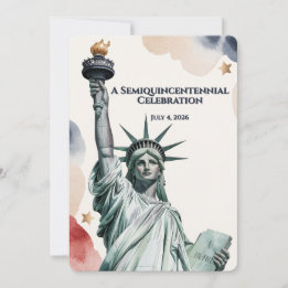 Patriottische 250e Verjaardag Vrijheid Uitnodiging