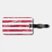 Patriottische 4 juli Amerikaanse vlag Bagagelabel (Achterkant horizontaal)