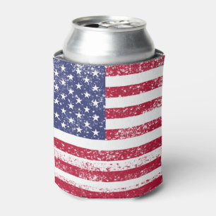 Patriottische 4 juli Amerikaanse vlag Blikjeskoeler