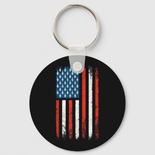 Patriottische 4 juli Amerikaanse Vlag Onafhankelij Sleutelhanger