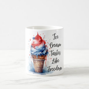 Patriottische 4 juli Ice Cream T-Shirt Koffiemok