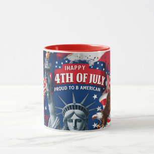 Patriottische 4 juli mok USA Onafhankelijkheidsdag
