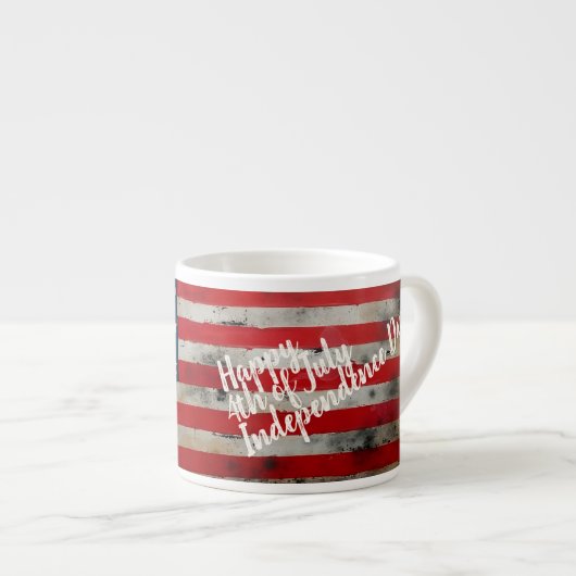 Patriottische 4 juli Onafhankelijkheidsdag Kunst Espresso Kop (Voorkant rechts)
