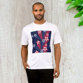 Patriottische 4 juli sterren rood wit en blauw t-shirt