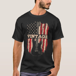 Patriottische 4e juli String Instrument voor Guita T-shirt