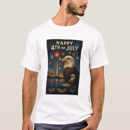 Patriottische 4th of July-afbeelding op je T-shirt