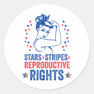 Patriottische 4th of July Shirt Stars Stripes Repr Ronde Sticker