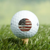 Patriottische aangepaste naam VS Amerikaanse vlag Golfballen (Insitu Shirt)