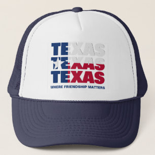 Patriottische aangepaste TEXAS-VLAG Trucker Pet