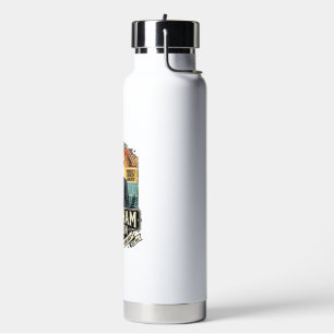 Patriottische Abraham Drinkende Retro Gesleten Waterfles