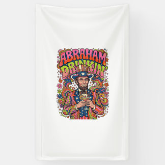 Patriottische Abraham Drinkin Retro Spandoek