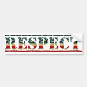 Patriottische ACHTING Bumpersticker