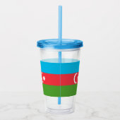 Patriottische Acryl Tumbler met Azerbeidzjan Drinkbeker (Rechts)