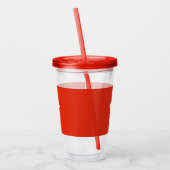 Patriottische Acryl Tumbler met vlag van Hong Kong Acryl Drinkbeker (Links)