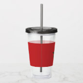 Patriottische Acryl Tumbler met vlag van Marokko Acryl Drinkbeker (Rechts)