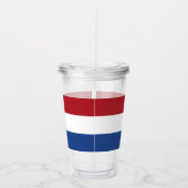Patriottische Acryl Tumbler met vlag van Nederland Acryl Drinkbeker (Rechts)