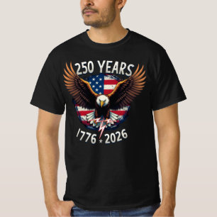Patriottische Adelaar 250e Verjaardag 1776-2026 T-shirt
