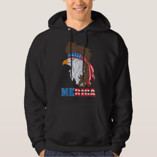 patriottische adelaar 4 juli amerikaanse vlag meri hoodie