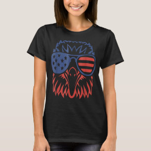 patriottische adelaar 4 juli amerikaanse vlag meri t-shirt
