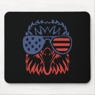 Patriottische adelaar 4 juli Amerikaanse vlag Muismat