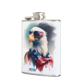 patriottische adelaar 4 juli heupfles (Links)