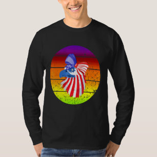 patriottische adelaar 4 juli t-shirt