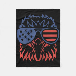 Patriottische Adelaar 4 juli VS Amerikaanse Vlag Fleece Deken