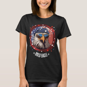 Patriottische Adelaar Baretten Denim Jas T-shirt