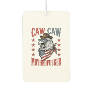 Patriottische Adelaar Caw Caw Vintage Grappig Shir Luchtverfrisser
