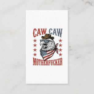 Patriottische Adelaar Caw Caw Vintage Grappig Shir Visitekaartje