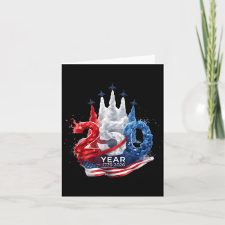 Patriottische Adelaar en Vlag 250 Jaar Amerikaans Kaart