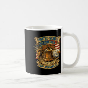 Patriottische adelaar en vlag 250 jaar amerikaans koffiemok