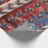 Patriottische adelaar inpakpapier (Hoek)