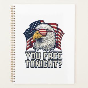 Patriottische Adelaar Je Bent Vrij Vanavond Vintag Planner