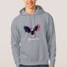 Patriottische Adelaar Mannen Hoodie