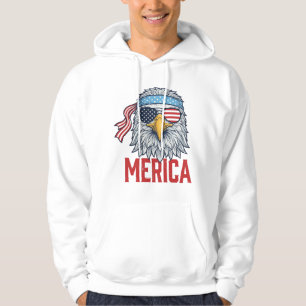 Patriottische Adelaar Merica Vintage Gravure Shirt