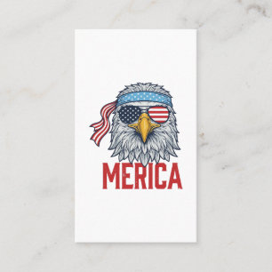 Patriottische Adelaar Merica Vintage Gravure Shirt Visitekaartje