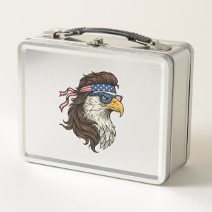 Patriottische Adelaar Mullet Vintage Gravure Vecto
