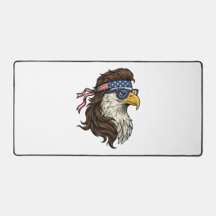 Patriottische Adelaar Mullet Vintage Gravure Vecto Bureaumat