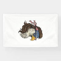 Patriottische Adelaar Mullet Vintage Gravure Vecto