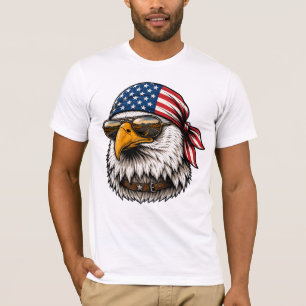 Patriottische Adelaar Sjaal USA Wegreis T-shirt