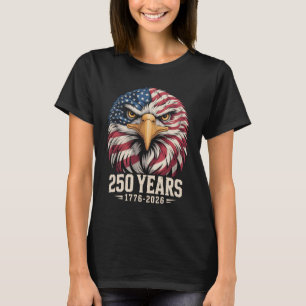 Patriottische Adelaar USA 250e Verjaardag T-Shirt 