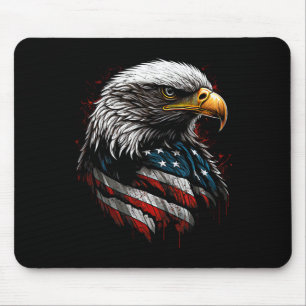 Patriottische Adelaar Usa Amerikaanse Vlag 4 Juli Muismat
