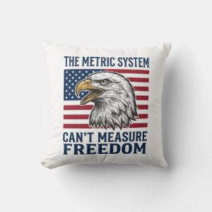 Patriottische Adelaar Vrijheid Citaat Vintage Vect Kussen