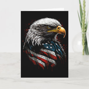 Patriottische Adelaar VS Amerikaanse Vlag 4 juli H Kaart
