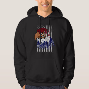 patriottische adelaar vs merica 4 juli amerikaans hoodie
