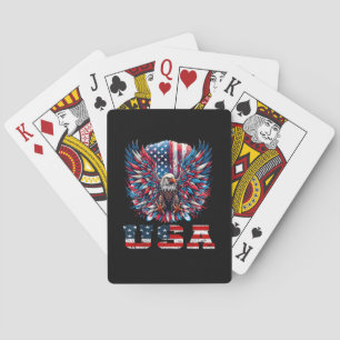 Patriottische Adelaar VS Vlag Pokerkaarten