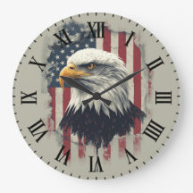 Patriottische Adelaar Wandklok USA Decoratie