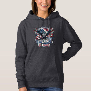 Patriottische Adelaar Wolf Hybride Dier Hybride Pa Hoodie